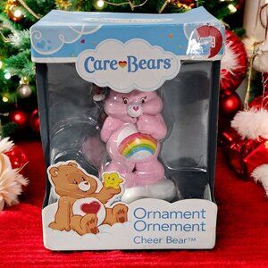 Care Bears Cheer Bear Resin Ornament Christmas 3 in with Box Holiday Decor